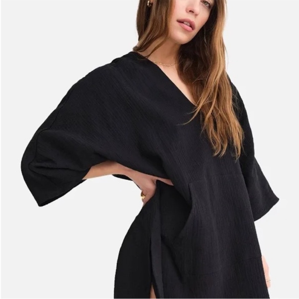 NWT MATE The Label Organic Gauze Black Cover - Up XS/S